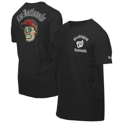 Washington Nationals New Era Sugar Skulls T-Shirt - Black T-shirts