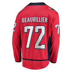 NHL Anthony Beauvillier Washington Capitals Fanatics Home Breakaway Jersey - Red