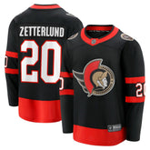 NHL Fabian Zetterlund Ottawa Senators Fanatics Home Breakaway Jersey - Black
