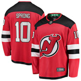 NHL Daniel Sprong New Jersey Devils Fanatics Home Breakaway Jersey - Red