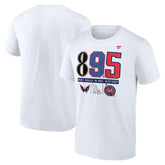 NHL Alexander Ovechkin Washington Capitals Fanatics NHL All-Time Leading Goal Scorer The History of 895 T-Shirt - White