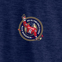 NHL Alexander Ovechkin Washington Capitals Fanatics NHL All-Time Leading Goal Scorer GR8 895 Quarter-Zip Top - Navy