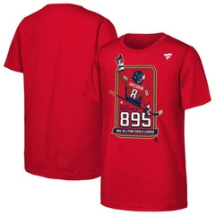 NHL Alexander Ovechkin Washington Capitals Youth NHL All-Time Leading Goal Scorer Locker Room T-Shirt - Red