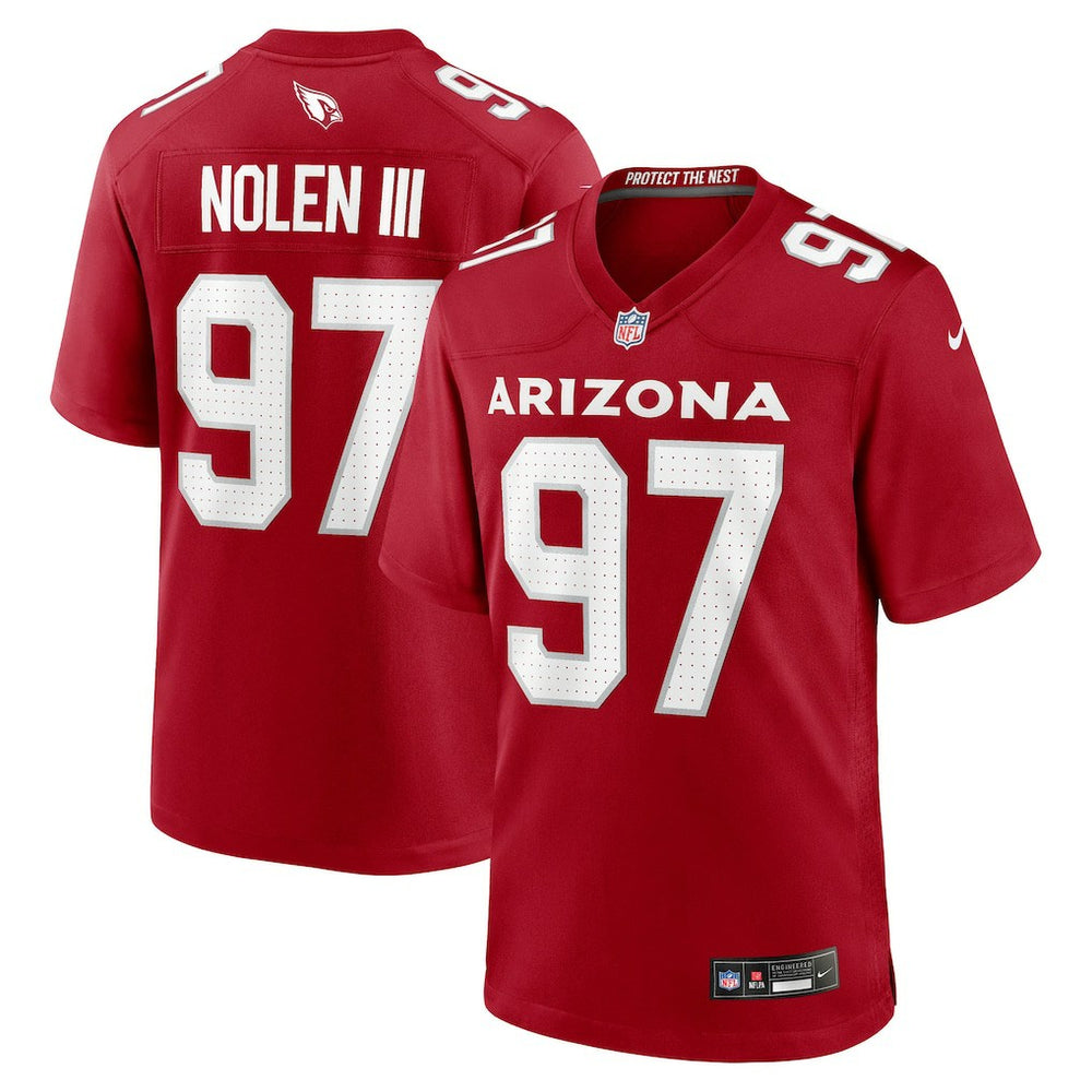 NFL Walter Nolen Arizona Cardinals 2025 NFL Draft First Round Pick Game Jersey - Cardinal