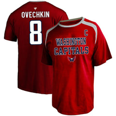 NHL Alexander Ovechkin Washington Capitals Profile Big & Tall Name & Number T-Shirt - Red