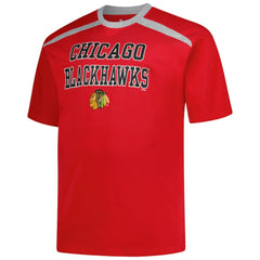 NHL Connor Bedard Chicago Blackhawks Profile Big & Tall Name & Number T-Shirt - Red