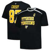 NHL Sidney Crosby Pittsburgh Penguins Profile Big & Tall Name & Number T-Shirt - Black