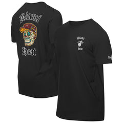 Miami Heat Sugar Skulls T-Shirt Black