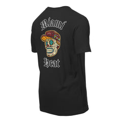 Miami Heat Sugar Skulls T-Shirt Black