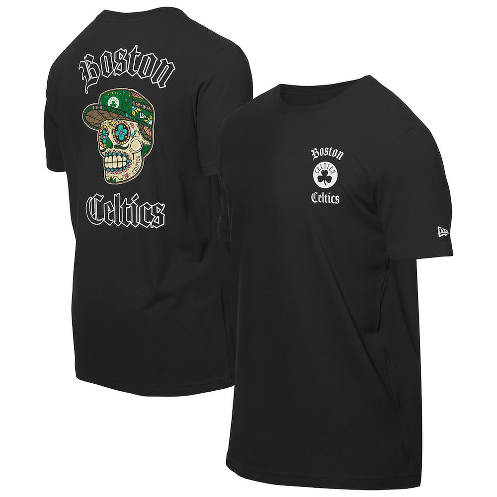 Boston Celtics Sugar Skulls T-Shirt Black
