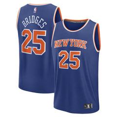 NBA Mikal Bridges New York Knicks Fast Break Replica Player Jersey - Icon Edition - Blue