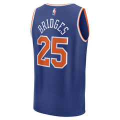 NBA Mikal Bridges New York Knicks Fast Break Replica Player Jersey - Icon Edition - Blue