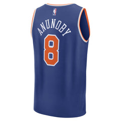 NBA OG Anunoby New York Knicks Fast Break Replica Player Jersey - Icon Edition - Blue