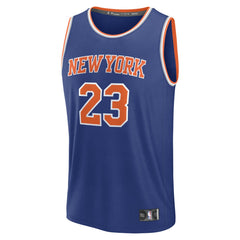 NBA Mitchell Robinson New York Knicks Fast Break Replica Player Jersey - Icon Edition - Blue