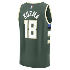 NBA Kyle Kuzma Milwaukee Bucks Fast Break Replica Player Jersey - Icon Edition - Hunter Green