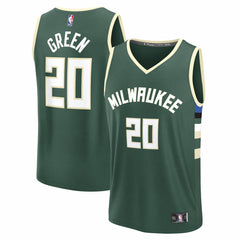 NBA A.J. Green Milwaukee Bucks Fast Break Replica Player Jersey - Icon Edition - Hunter Green