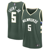 NBA Gary Trent Jr. Milwaukee Bucks Fast Break Replica Player Jersey - Icon Edition - Hunter Green
