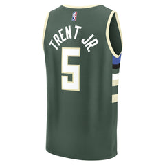 NBA Gary Trent Jr. Milwaukee Bucks Fast Break Replica Player Jersey - Icon Edition - Hunter Green