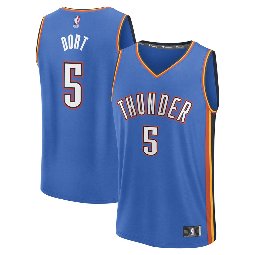 NBA Luguentz Dort Oklahoma City Thunder Fast Break Replica Player Jersey - Icon Edition - Blue
