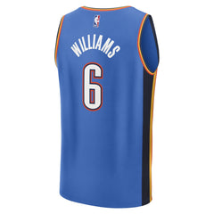 NBA Jaylin Williams Oklahoma City Thunder Fast Break Replica Player Jersey - Icon Edition - Blue