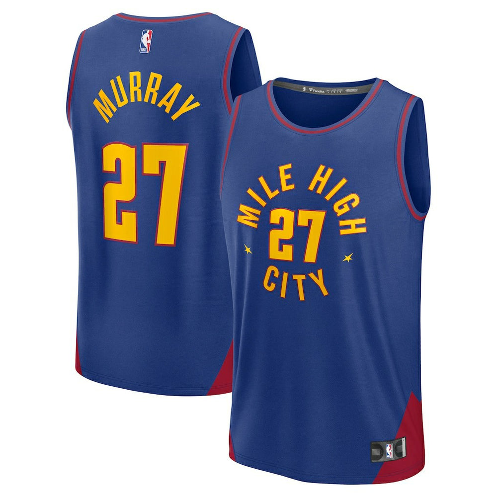 NBA Jamal Murray Denver Nuggets Fast Break Replica Player Jersey sale - Statement Editi- Blue