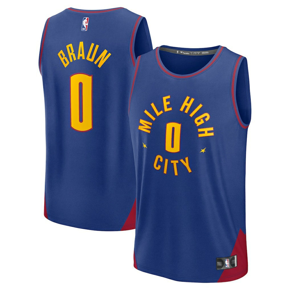 NBA Christian Braun Denver Nuggets Fast Break Replica Player Jersey sale - Statement Editi- Blue