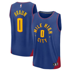 NBA Christian Braun Denver Nuggets Fast Break Replica Player Jersey sale - Statement Editi- Blue