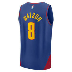 NBA Peyton Watson Denver Nuggets Fast Break Replica Player Jersey sale - Statement Editi- Blue