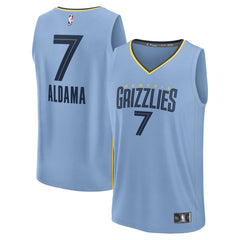 NBA Santi Aldama Memphis Grizzlies Fast Break Replica Player Jersey - Statement Edition - Light Blue