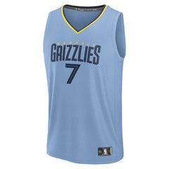 NBA Santi Aldama Memphis Grizzlies Fast Break Replica Player Jersey - Statement Edition - Light Blue