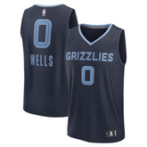 NBA Jaylen Wells Memphis Grizzlies Fast Break Replica Player Jersey - Icon Edition - Navy
