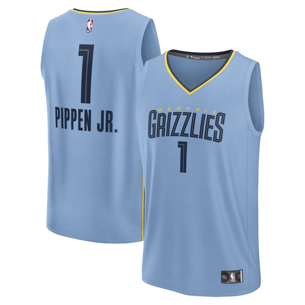NBA Scotty Pippen Jr. Memphis Grizzlies Fast Break Replica Player Jersey - Statement Edition - Light Blue