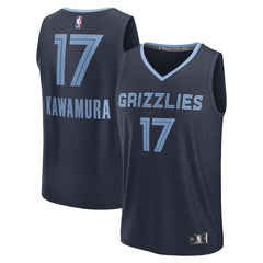 NBA Yuki Kawamura Memphis Grizzlies Fast Break Replica Player Jersey - Icon Edition - Navy
