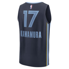 NBA Yuki Kawamura Memphis Grizzlies Fast Break Replica Player Jersey - Icon Edition - Navy