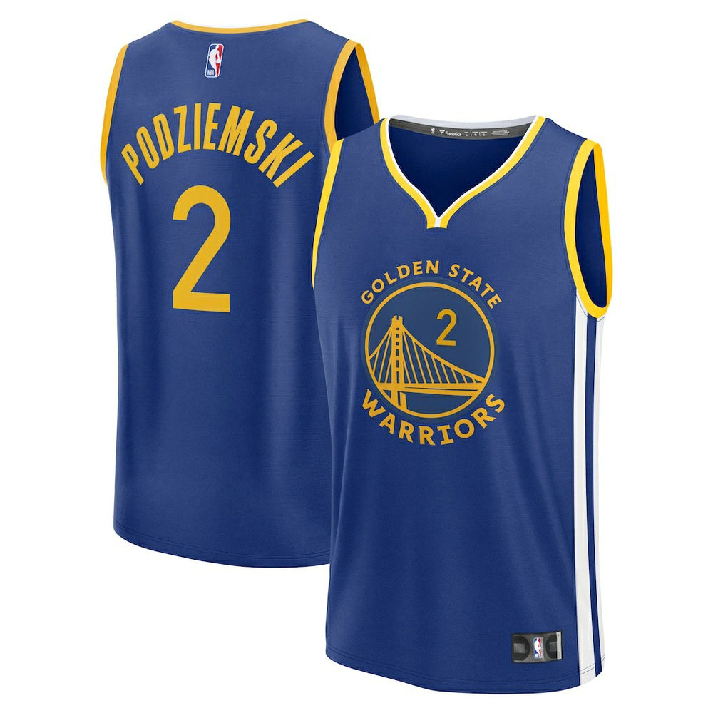 NBA Brandin Podziemski Golden State Warriors Fast Break Replica Player Jersey sale - Icon Editi- Royal