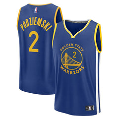 NBA Brandin Podziemski Golden State Warriors Fast Break Replica Player Jersey sale - Icon Editi- Royal