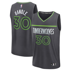NBA Julius Randle Minnesota Timberwolves Fast Break Replica Player Jersey - Statement Edition - Charcoal