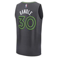 NBA Julius Randle Minnesota Timberwolves Fast Break Replica Player Jersey - Statement Edition - Charcoal