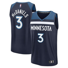 NBA Jaden McDaniels Minnesota Timberwolves Fast Break Replica Player Jersey - Icon Edition - Navy