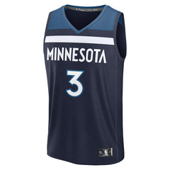 NBA Jaden McDaniels Minnesota Timberwolves Fast Break Replica Player Jersey - Icon Edition - Navy