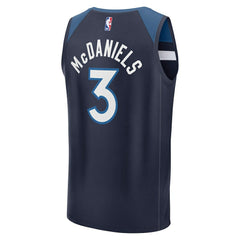 NBA Jaden McDaniels Minnesota Timberwolves Fast Break Replica Player Jersey - Icon Edition - Navy