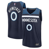 NBA Donte DiVincenzo Minnesota Timberwolves Fast Break Replica Player Jersey - Icon Edition - Navy