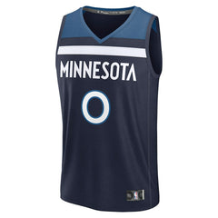 NBA Donte DiVincenzo Minnesota Timberwolves Fast Break Replica Player Jersey - Icon Edition - Navy