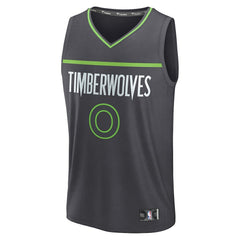 NBA Donte DiVincenzo Minnesota Timberwolves Fast Break Replica Player Jersey - Statement Edition - Charcoal