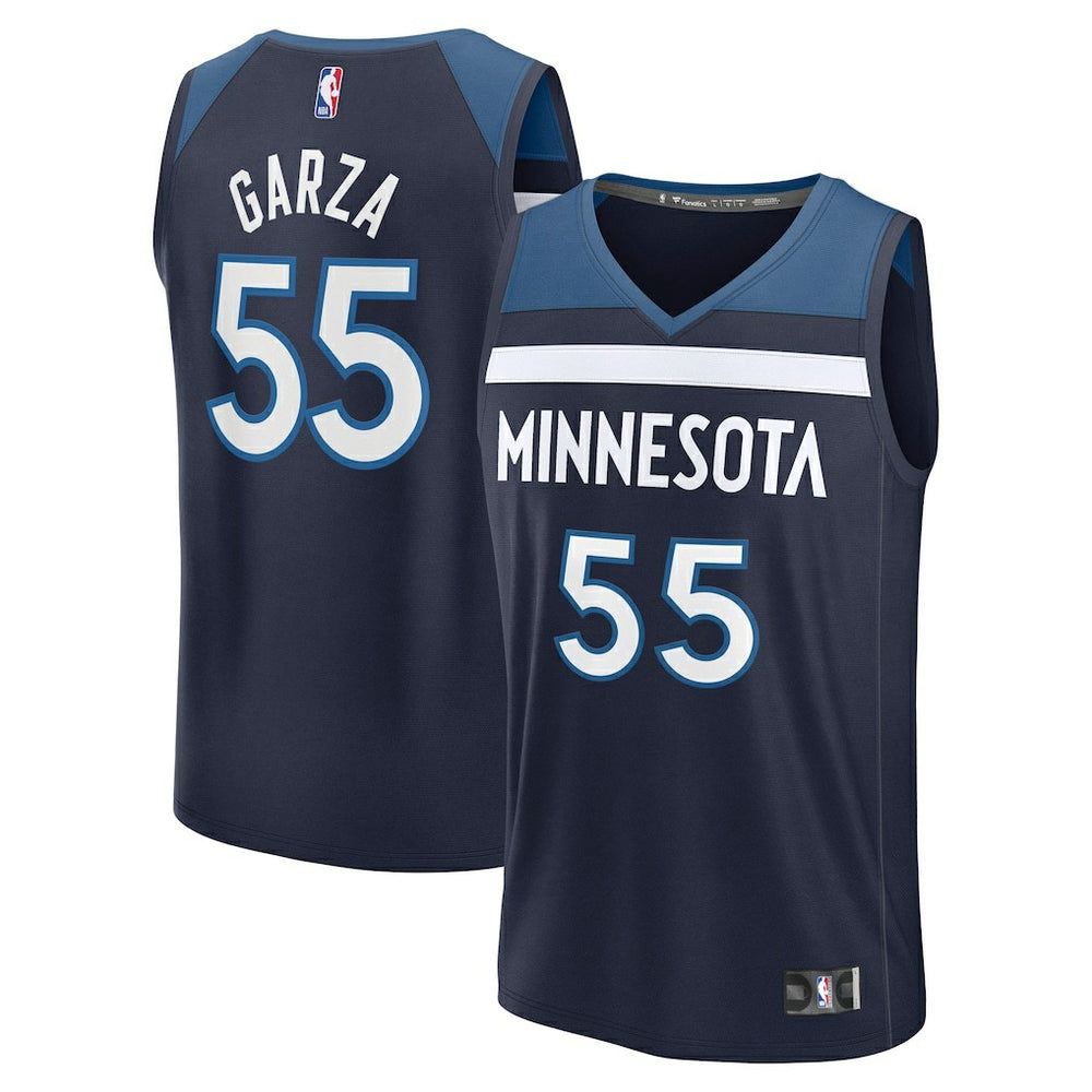 NBA Luka Garza Minnesota Timberwolves Fast Break Replica Player Jersey - Icon Edition - Navy