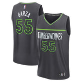 Luka Garza Minnesota Timberwolves Fast Break Replica Player Jersey Statement Edition Charcoal