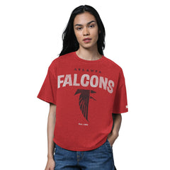 Atlanta Falcons Starter Women's 1966 Throwback Collection Cropped T-Shirt Red