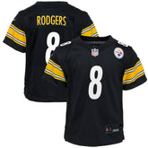 Aaron Rodgers Pittsburgh Steelers Youth Game Jersey Black