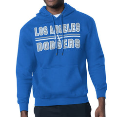Los Angeles Dodgers Starter Team Mesh Print Graphic Pullover Hoodie - Royal Hoodies