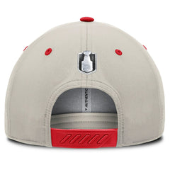 NHL Washington Capitals Fanatics 2025 Stanley Cup Playoffs Locker Room Trucker Adjustable Hat - Red/Gray